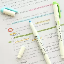 4 Pezzi Penna di Calligrafia a Doppia Punta Giapponese Bene & Flessibile Pennelli Neri Set di Pennelli per Lettering Scrittura Disegno Carattere 